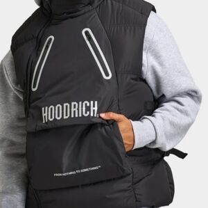 NWT.Hoodrich Men’s Black Puffer Reflective Vest. Size S.